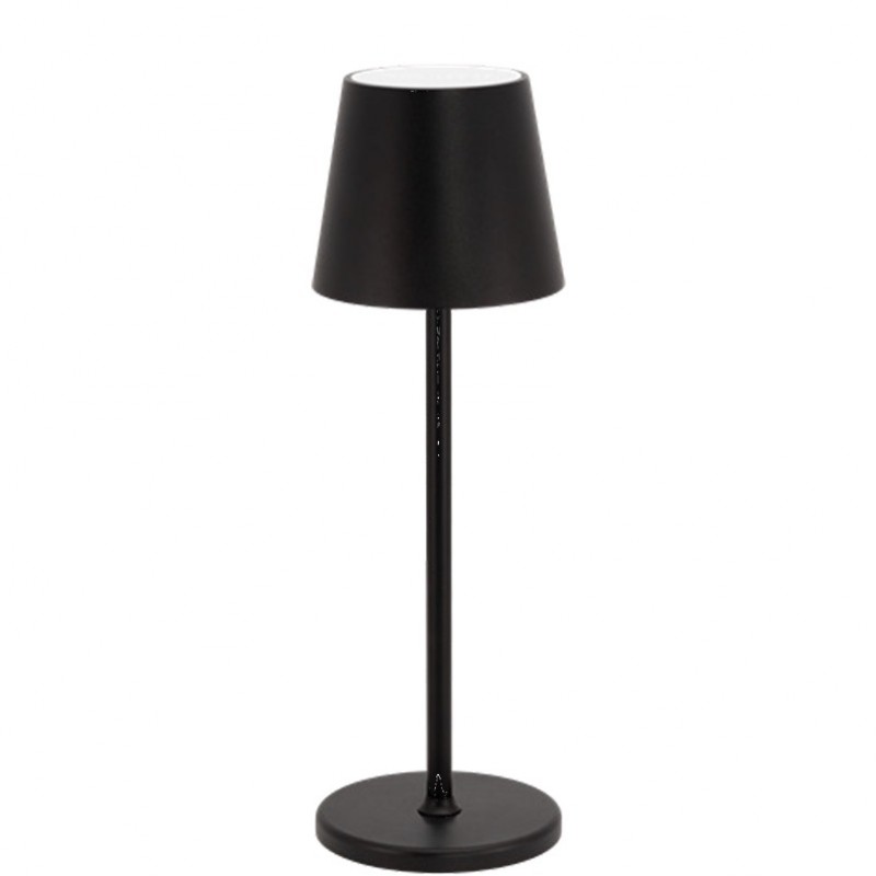 Securit LP-FE-BL Επιτραπέζιο Φωτιστικό LED Επαναφορτιζόμενο Μαύρο